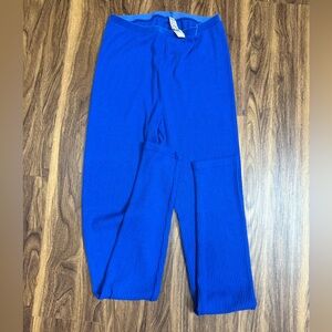 FP Vibrant Blue Ribbed Pants